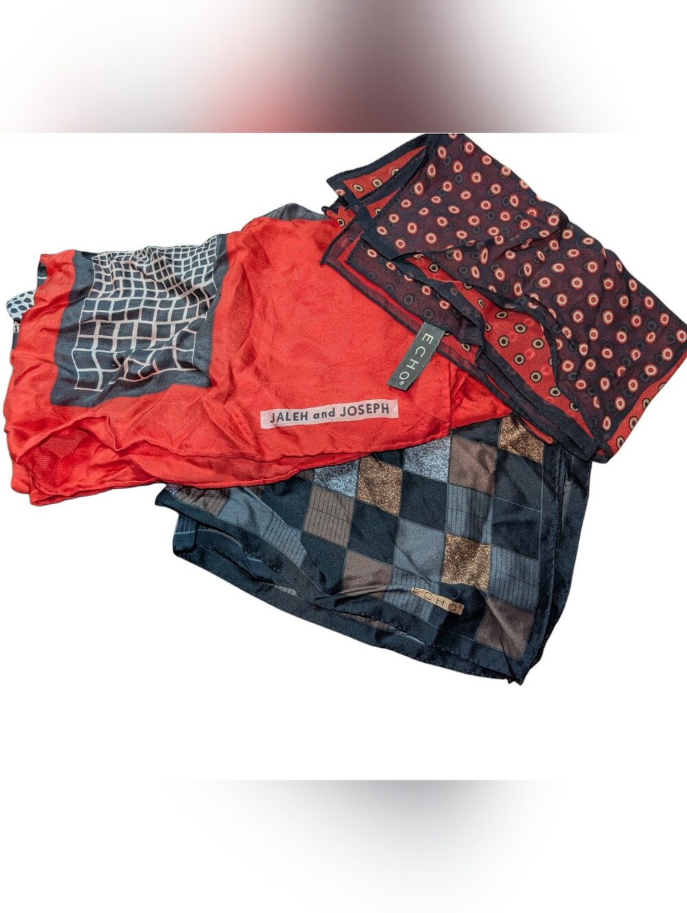 Echo & Jaleh and Joseph Bundle Silk Accent Scarfs
